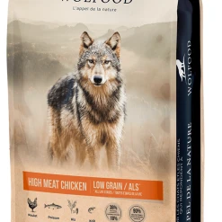 Croquettes Wolfood Chien High Meat Chicken Low Grain