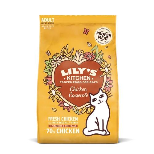 Lily's Kitchen Croquettes Pour Chat Sans Céréales Au Poulet 1 Lily's Kitchen Croquettes Pour Chat Sans Céréales Au Poulet