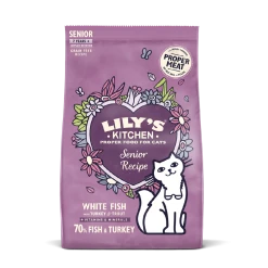 Lily's Kitchen Croquettes Pour Chat Senior Sans Céréales Poisson Ou Poisson/Dinde