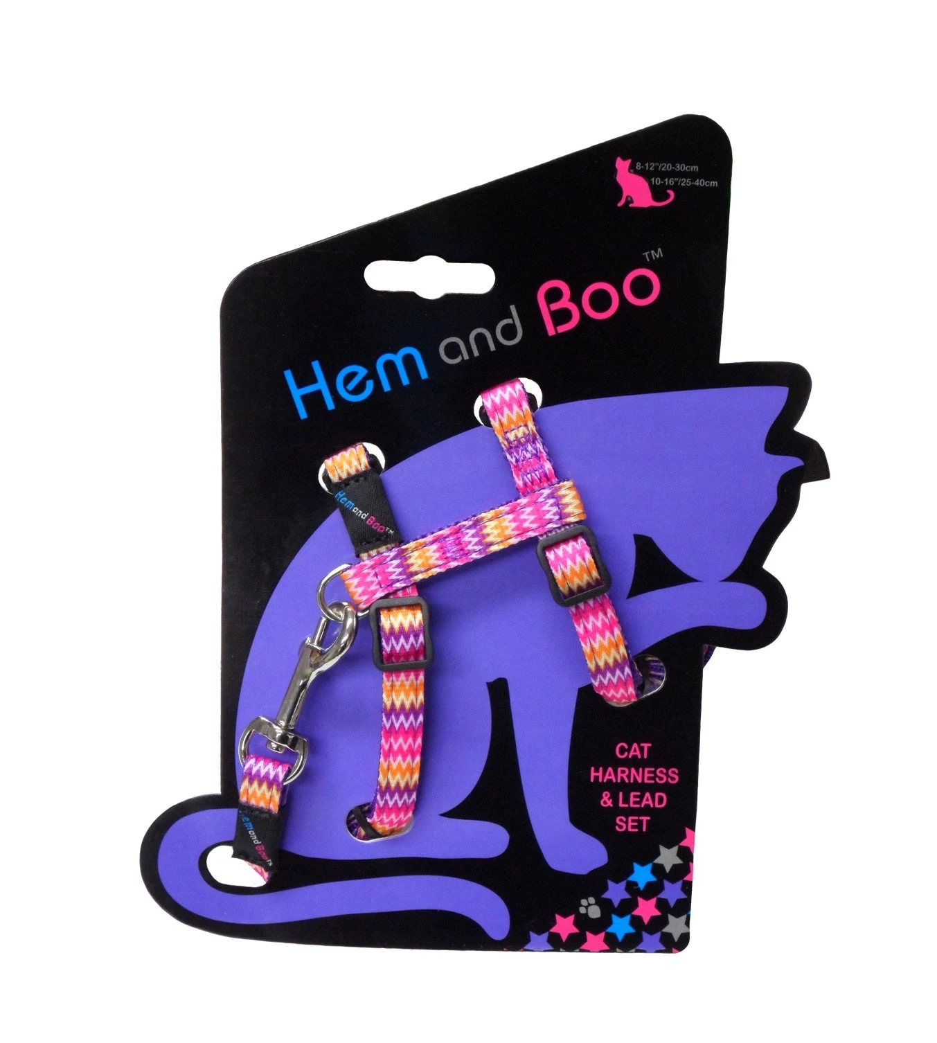Hemmo And Co Harnais Et Laisse Zig Zag Pour Chat 1 Hemmo And Co Harnais Et Laisse Zig Zag Pour Chat