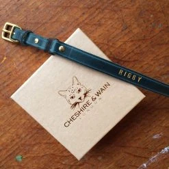 Alternative view of Cheshire & Wain Collier En Cuir Pour Chat Rigby