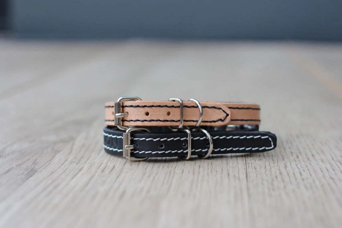 Benji + Moon Collier En Cuir Pour Chat 1 Benji + Moon Collier En Cuir Pour Chat