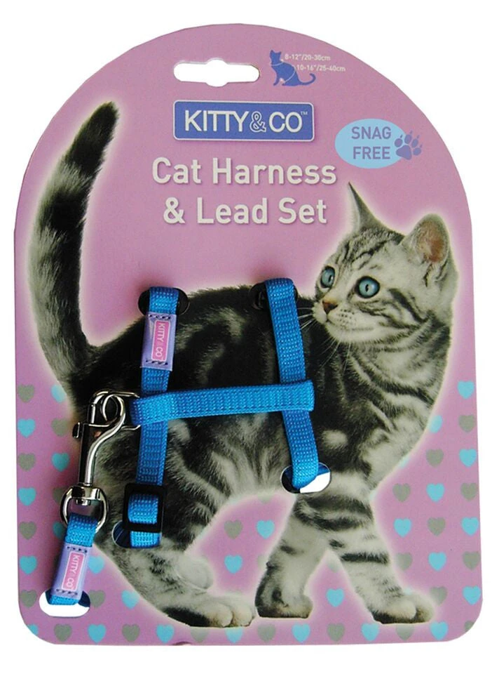Hemmo And Co Harnais Et Laisse Couleur Unie Pour Chat 2 Hemmo And Co Harnais Et Laisse Couleur Unie Pour Chat – Image 2