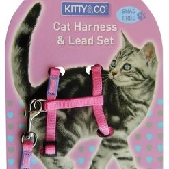 Hemmo And Co Harnais Et Laisse Couleur Unie Pour Chat