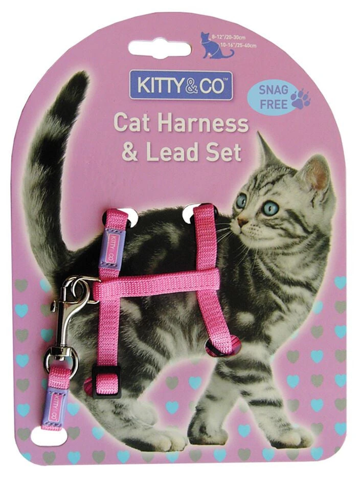 Hemmo And Co Harnais Et Laisse Couleur Unie Pour Chat 1 Hemmo And Co Harnais Et Laisse Couleur Unie Pour Chat