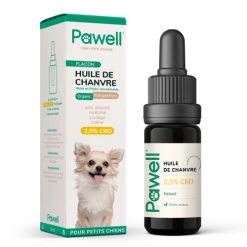 PAWELL Huile De CBD Pour Chien 2,5%, 5%, 7%