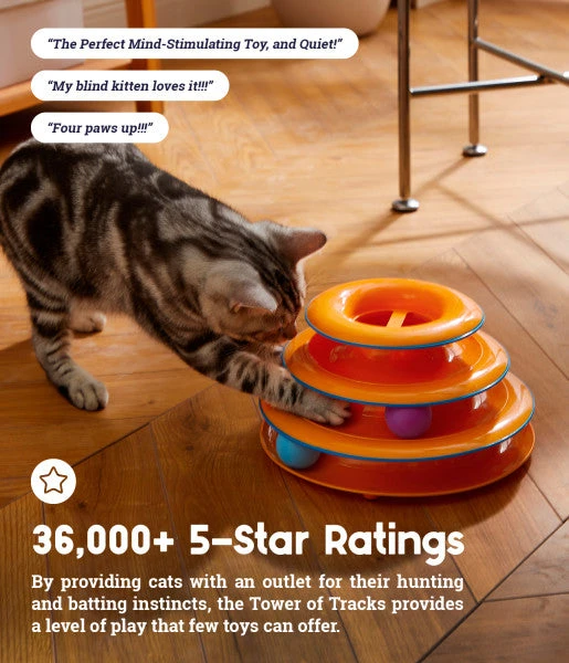 Nina Ottosson Jouet D’occupation Pour Chat Tower Of Tracks 2 Nina Ottosson Jouet D’occupation Pour Chat Tower Of Tracks – Image 2