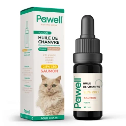 PAWELL Huile De CBD Pour Chat 2,5%