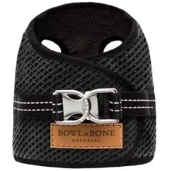 Bowl And Bone Harnais Soho Graphite Avec Laisse