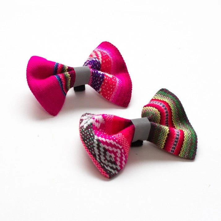 Hiro + Wolf Noeud Papillon Pour Chien Inca Rose 1 Hiro + Wolf Noeud Papillon Pour Chien Inca Rose