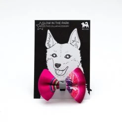 Alternative view of Hiro + Wolf Noeud Papillon Pour Chien Inca Rose