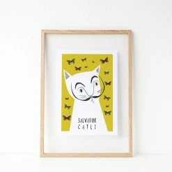 Niaski Affiche Chat Salvador Catli