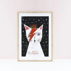 Niaski Affiche Chat Kitty Stardust