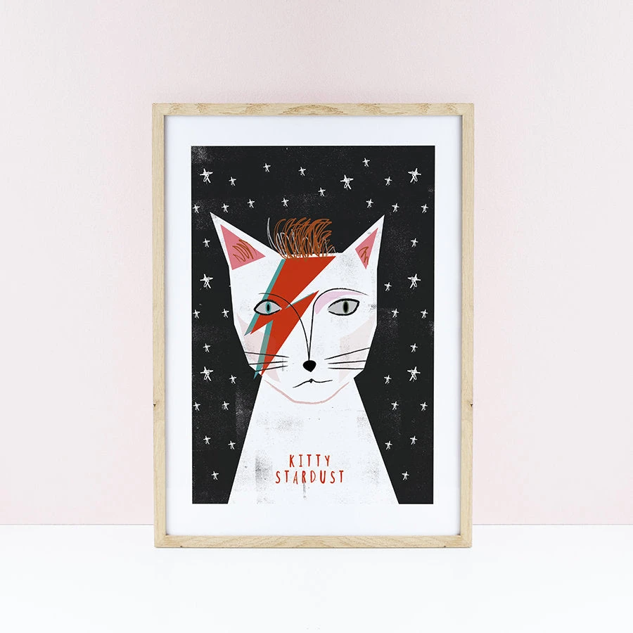 Niaski Affiche Chat Kitty Stardust 1 Niaski Affiche Chat Kitty Stardust