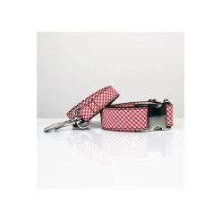 BROTT Collier Pour Chien Vichy Rouge Maians