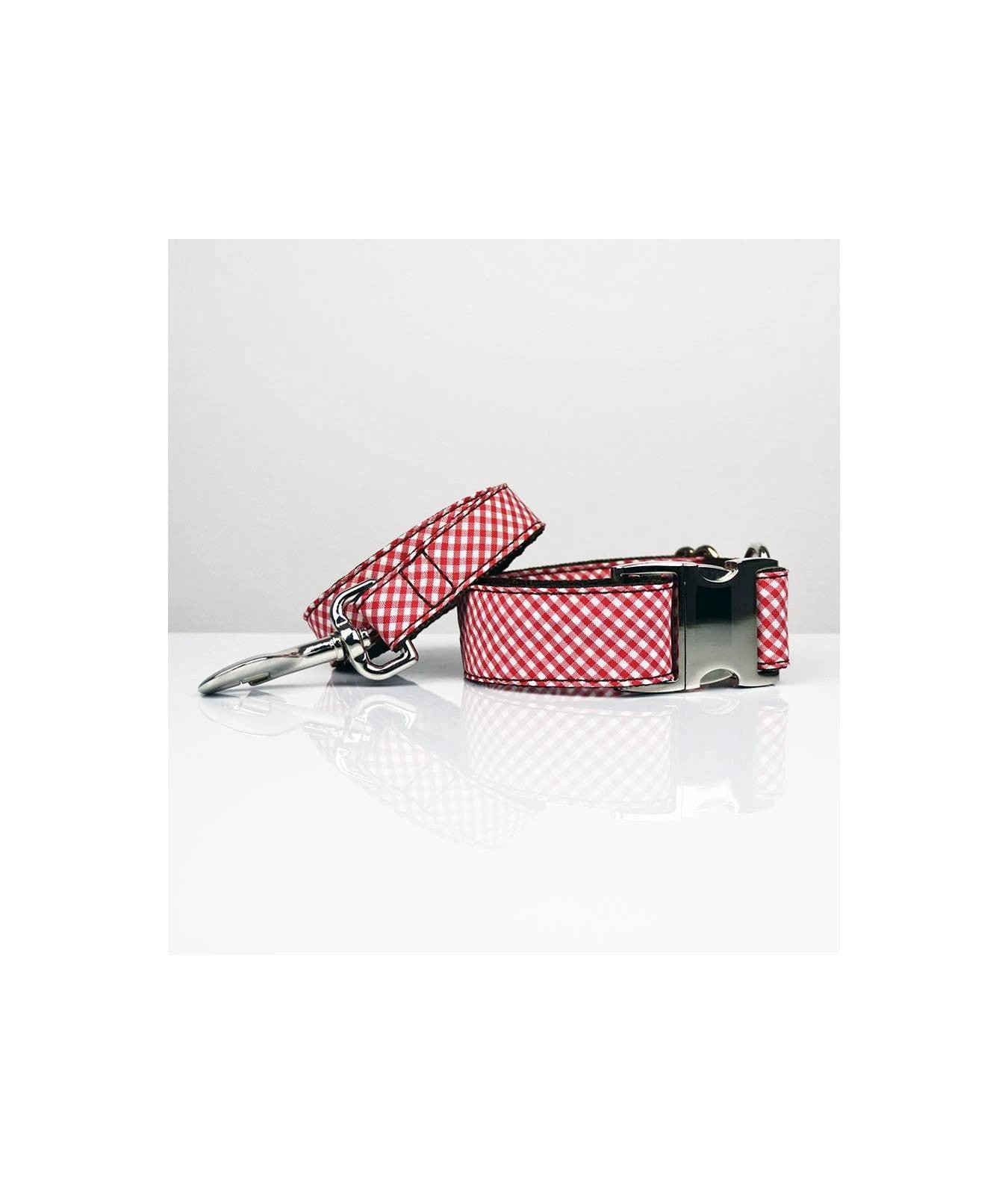 BROTT Collier Pour Chien Vichy Rouge Maians 1 BROTT Collier Pour Chien Vichy Rouge Maians