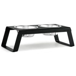 MiaCara Double écuelle Surélevée Alu Design Pour Chien Desco