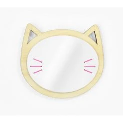 Les Petites Découpes Miroir Tête De Chat -dog food shop miroir chat rose