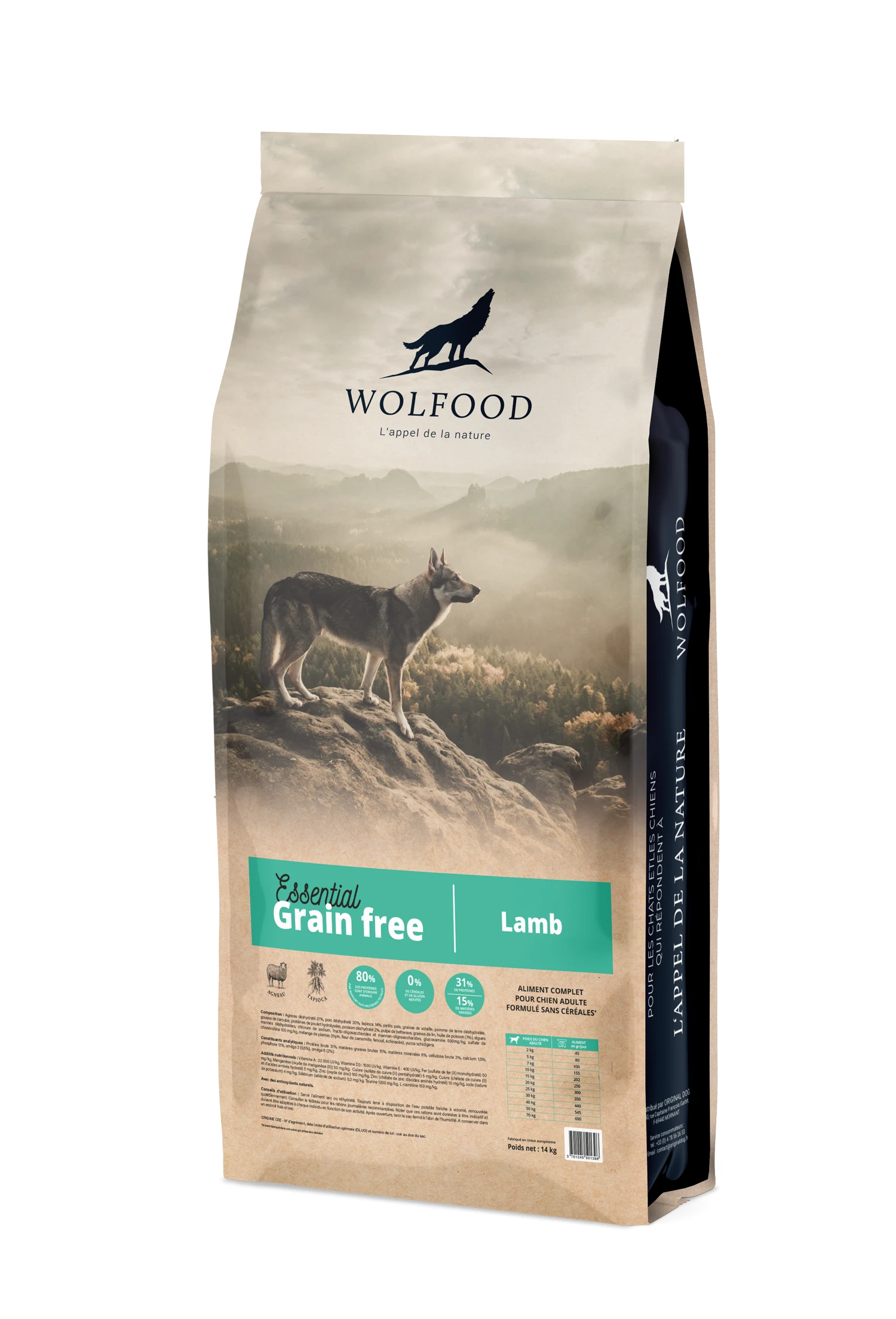 Wolfood Croquettes Woldfood Chien Essential Agneau Sans Céréale 1 Wolfood Croquettes Woldfood Chien Essential Agneau Sans Céréale