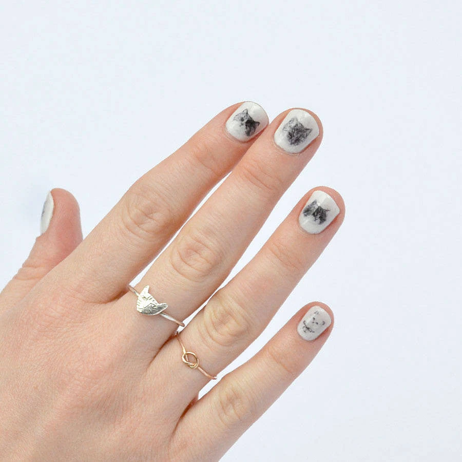 Hello Harriet Stickers Autocollant Pour Ongle ~ Chat ~ 1 Hello Harriet Stickers Autocollant Pour Ongle ~ Chat ~