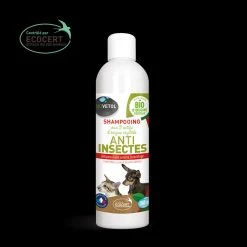 BIOVETOL Shampoing Anti Insectes Bio Chats Et Chiens