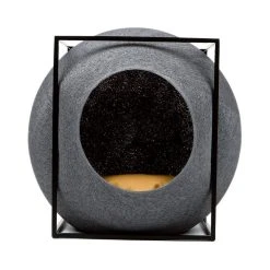 Meyou Paris Le Cube Meyou 67 Meyou Paris Le Cube Meyou -dog food shop web cat cube metal dark grey meyou paris front