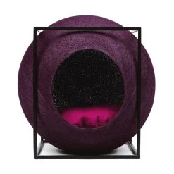 Meyou Paris Le Cube Meyou 53 Meyou Paris Le Cube Meyou -dog food shop web cat cube metal plum meyou paris front