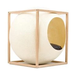 Meyou Paris Le Cube Meyou 46 Meyou Paris Le Cube Meyou -dog food shop web cat cube wood champagne meyou paris side