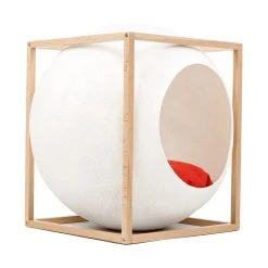 Meyou Paris Le Cube Meyou 44 Meyou Paris Le Cube Meyou -dog food shop web cat cube wood ivory meyou paris side