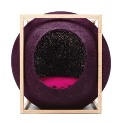 Meyou Paris Le Cube Meyou 51 Meyou Paris Le Cube Meyou -dog food shop web cat cube wood plum meyou paris front